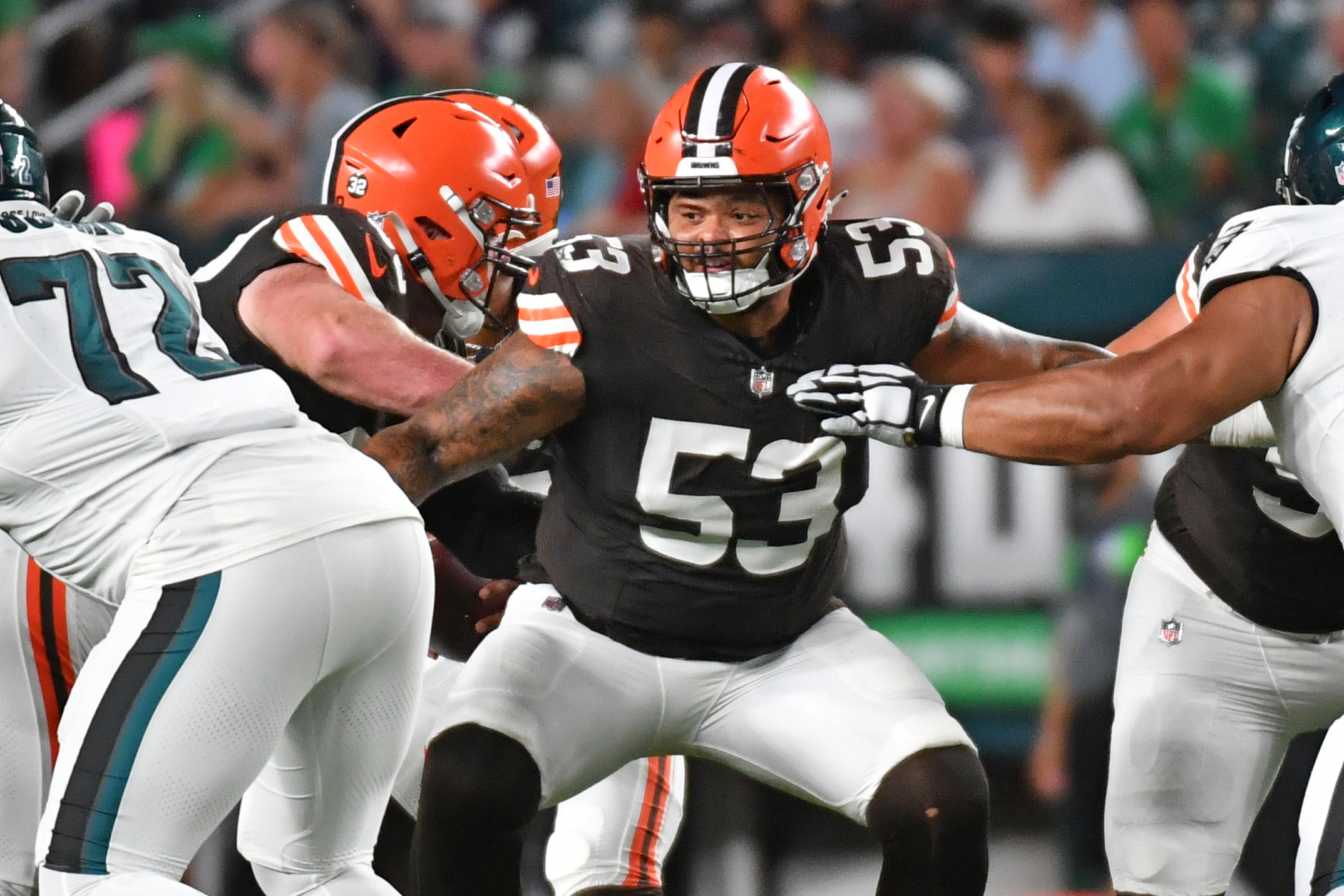 After being unable to crack Cleveland's talented starting lineup, Nick Harris will be seeking a starting job in his return to the Pacific Northwest as a Seahawk.